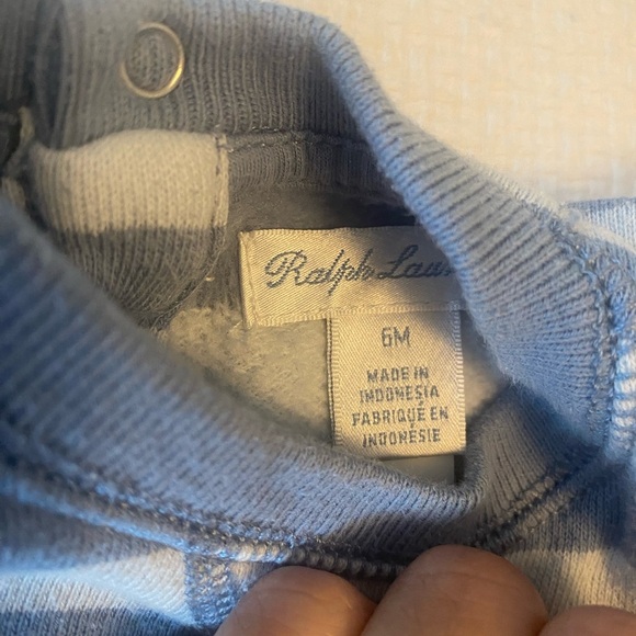 Ralph Lauren bundle of two fleece one piece 6mo - Picture 4 of 5